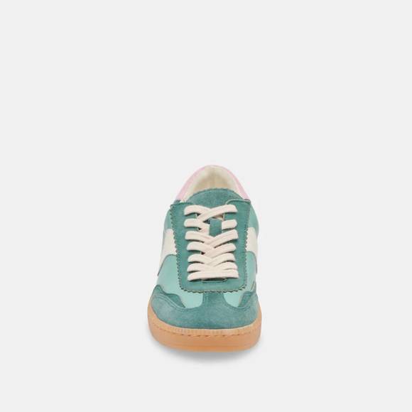 NEW DOLCE VITA women's notice sneakers in green suede - Picture 6 of 8